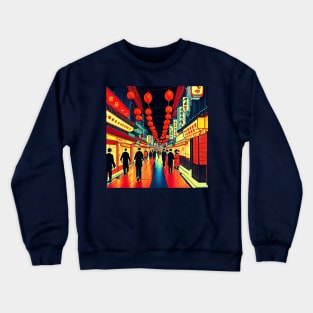 Chinatown Neon Crewneck Sweatshirt